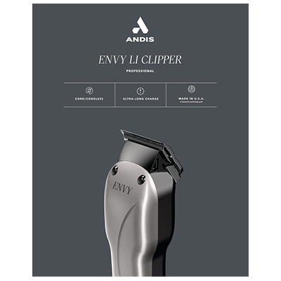 ANDIS ENVY LI CLIPPER CORDLESS LITHIUM ION BATTERIES