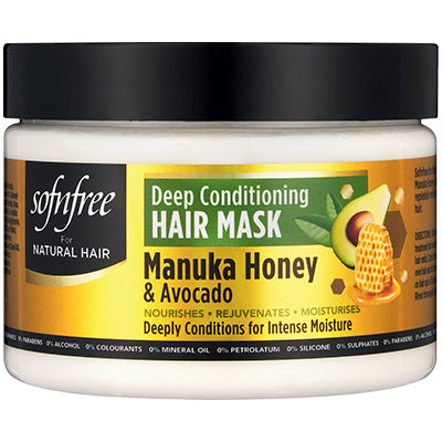 SOFN'FREE MANUKA HONEY HAIR MASK 11oz (DL/6)