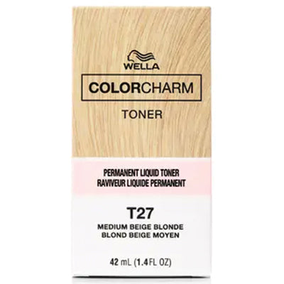 WELLA COLOR CHARM PERM LIQUID  T-27 MEDIUM BEIGE BLONDE (DL/6)