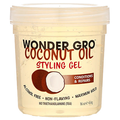 WONDER GRO STYLING GEL 16 OZ COCONUT OIL