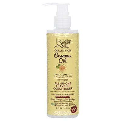 HAWAIIAN SILKY SESAME OIL 8oz LEAVE-IN CONDITIONER (CS/6)