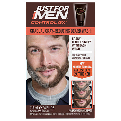 JUST FOR MEN CONTROL GX 4oz BEARD WASH (DL/3)