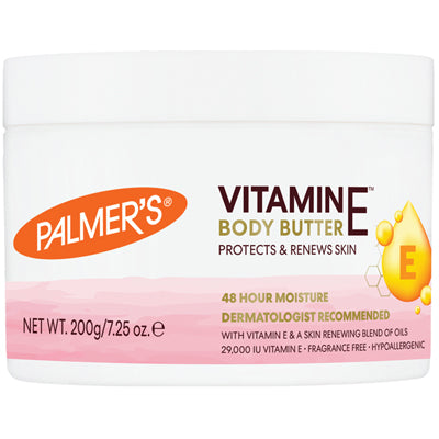 PALMERS NATURAL VITAMIN E BODY BUTTER 7.25 OZ JAR (CS/6)