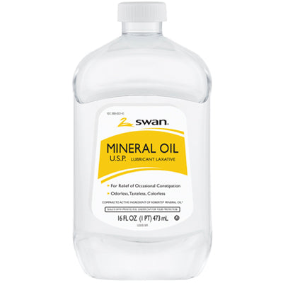 SWAN MINERAL OIL HEAVY 16oz (cs/12)