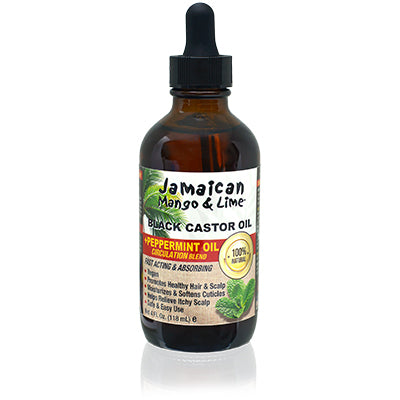 Jamaican Mango & Lime Black Castor Oil 4 oz (CS/6)Peppmin