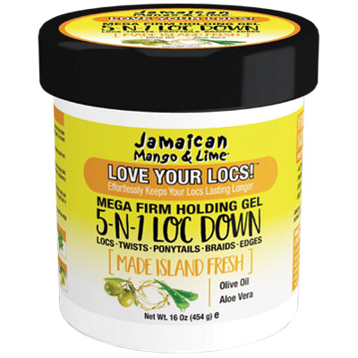 JAMAICAN MANGO & LIME 5N1 LOC DOWN 16oz HOLDING GEL (CS/6)