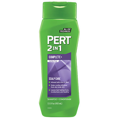 PERT 2-IN-1 SHAMPOO/CONDITIONER 13.5oz SCALP CARE (CS/6)