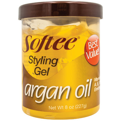 Softee Styling Gel 8 oz Argan Oil Maximum (CS/6)