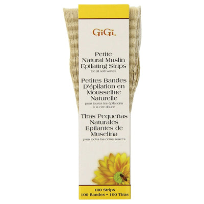 GI-GI NATURAL MUSLIN STRIPS PETITE (100 PK)