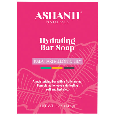 ASHANTI BAR SOAP HYDRATING 5oz KALAHARI MELON & LILY(DL/6)