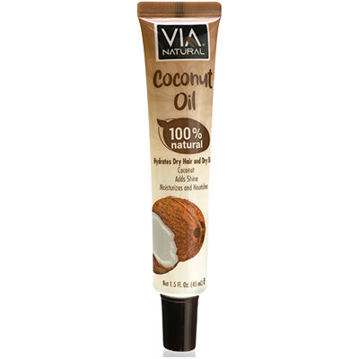 VIA NATURAL HAIR & BODY OIL 1.5 OZ TUBE COCONUT OIL (DL/24)