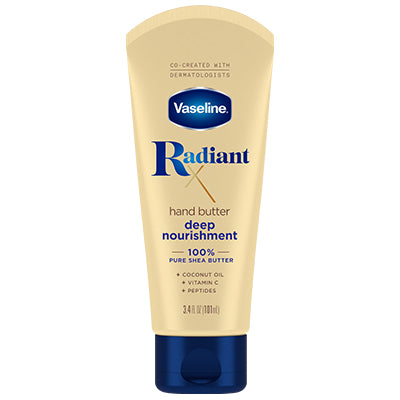 VASELINE RADIANT DEEP NOURISH HAND BUTTER TUBE 3.4oz(cs/12)*