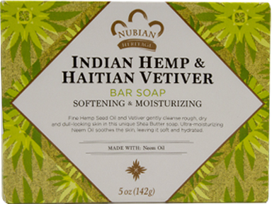 Nubian Heritage Soap 5oz(142Gr) Indian Hemp & Haiti Vet(CS/2