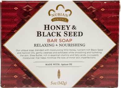 Nubian Heritage Soap 5oz(142Gr) Honey & Black Seed (CS/24)