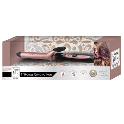 PURE SILK BARREL CURLING IRON  1"