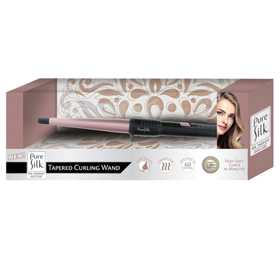 PURE SILK TAPERED CURLING WAND