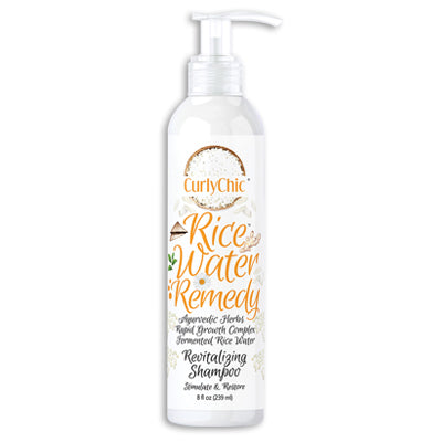 CURLY CHIC RICE WATER REVITALIZING SHAMPOO 8oz (cs/6)