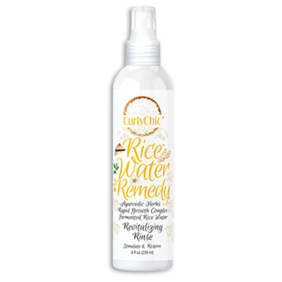 CURLY CHIC RICE WATER REVITALIZING RINSE 8oz (cs/6)