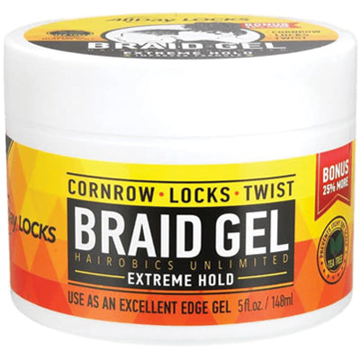 HAIROBICS ALLDAY LOCKS BRAID GEL 5oz (DL/24)