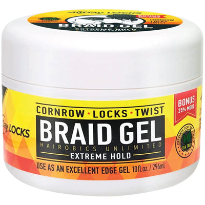 HAIROBICS ALLDAY LOCKS BRAID   GEL 10oz (DL/12)