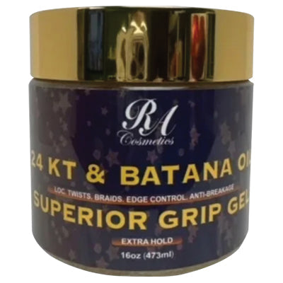 RA COSMETICS 24 KT & BATANA OILSUPERIOR GRIP GEL 16oz (DL/3)