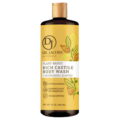 DR.JACOBS RICH CASTILE BODY WASH 32oz ALMOND