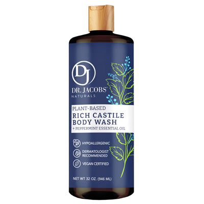 DR.JACOBS RICH CASTILE BODY WASH 32oz PEPPERMINT