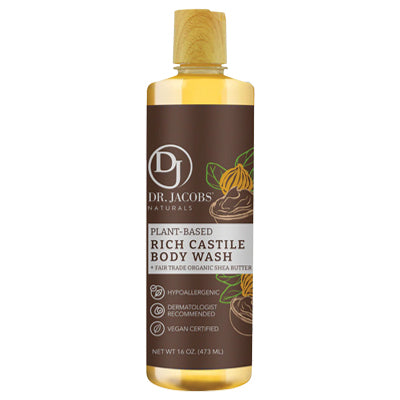 DR.JACOBS RICH CASTILE BODY WASH 16oz SHEA BUTTER