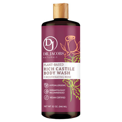 DR.JACOBS RICH CASTILE BODY WASH 32oz ROSE