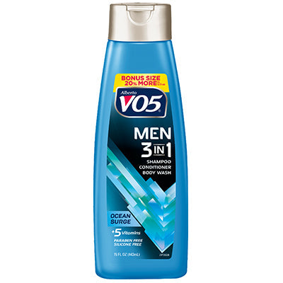 ALBERTO VO5 MENS 3-IN-1 15 OZ OCEAN SURGE (CS/6)