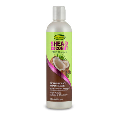 GRO HEALTHY SHEA & COCONUT CONDITIONER 12 OZ (CS/6)