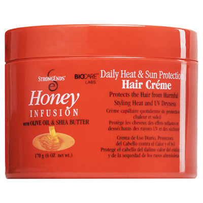 STRONG ENDS HONEY INFUSION HEAT & SUN PROT HAIR CREME 6 O