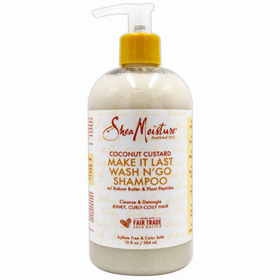 SHEA MOISTURE COCONUT CUSTARD MAKE ITLAST SHAMPOO 13oz(DL/3)