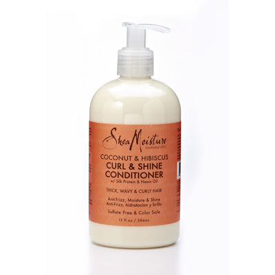 SHEA MOISTURE COCONUT &HIBISCUS CURL&SHINE CONDITION13oz(cs/4)