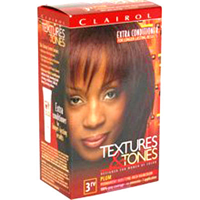 CLAIROL TEXTURES & TONES HAIR COLOR 3RV PLUM