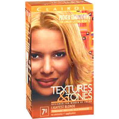 CLAIROL TEXTURES & TONES HAIR COLOR 7G LIGHTEST BLONDE