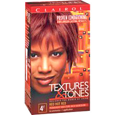 CLAIROL TEXTURES & TONES HAIR COLOR 4R RED HOT RED