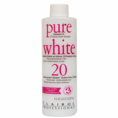 CLAIROL PURE WHITE DEVELOPER 20 VOLUME 8 OZ