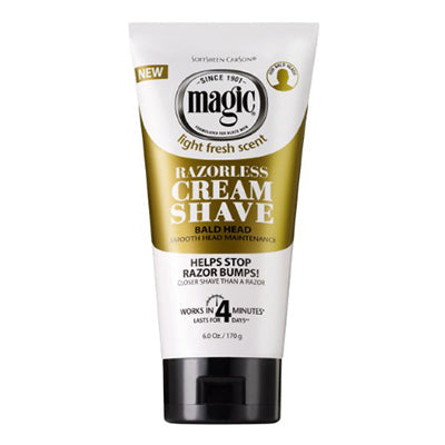 MAGIC CREAM SHAVE 6 oz TUBE SMOOTH BALD HEAD (CS/6)