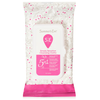 SUMMER'S EVE CLEANSING CLOTHS 32'S SENSITIVE SKIN