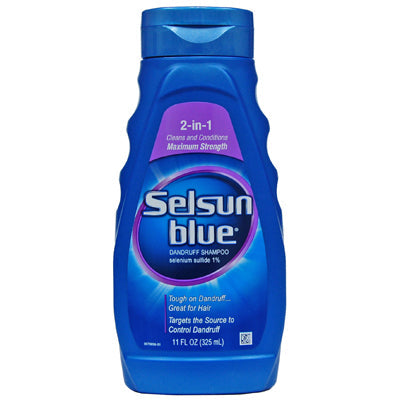 SELSUN BLUE SHAMPOO 11 oz 2in1 MAXIMUM STRENGTH       Ì_