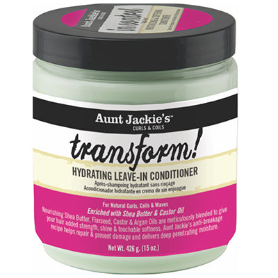 AUNT JACKIE'S TRANSFORM 15 OZ  LEAVE-IN CONDITIONER (CS/6)