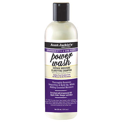 AUNT JACKIE'S GRAPESEED POWER WASH SHAMPOO 12 OZ (CS/6)