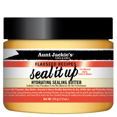 AUNT JACKIE'S FLAXSEED SEAL IT UP HYDRATING BUTTER 7 OZ