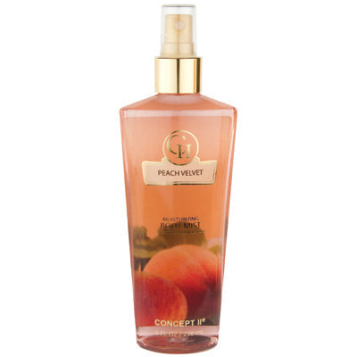 CONCEPT II BODY MIST 8 OZ PEACH VELVET