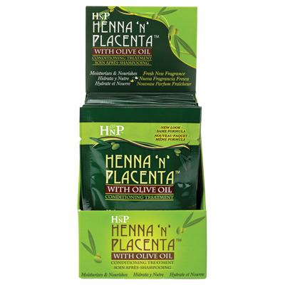 Hnp Henna & Placenta Deep Cond Pack 2 oz Olive Oil (DL/12)