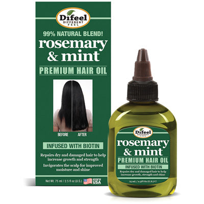 DIFEEL ROSEMARY & MINT HAIR OIL 2.5 OZ (DL/6)