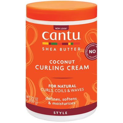 CANTU SHEA BUTTER NATURAL HAIR COCONUT CURLING CREAM 25oz