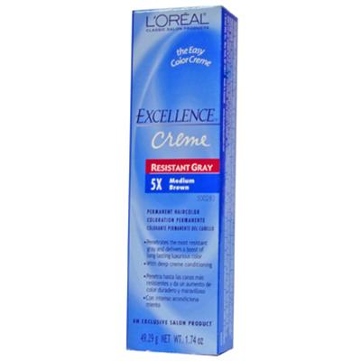 L'Oreal Excellence Prof.Creme Resistant Grey 5X Med Brown