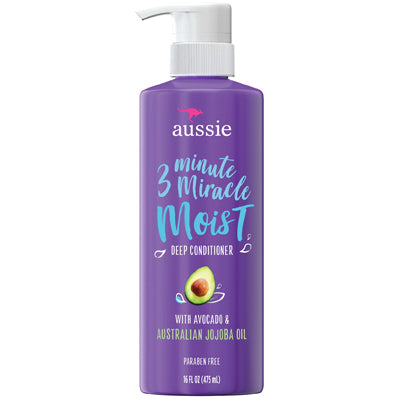 AUSSIE 3 MINUTE MIRACLE MOIST DEEP CONDITIONER 16oz (cs/6)